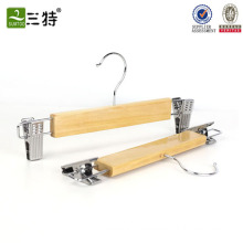 26cm Length Wooden Hanger Pants Clips Hanger